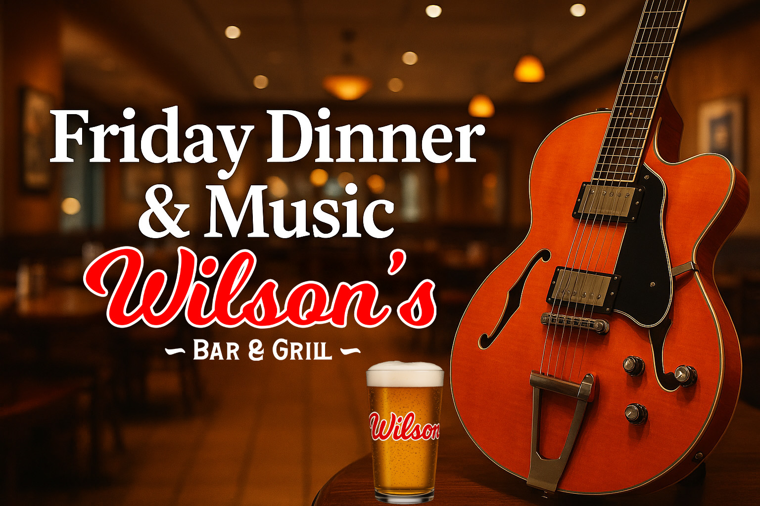Featured image for “Friday Live Music in Hilliard – Sparky Brewer at Wilson’s Bar & Grill”