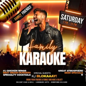 Family karaoke night hosted by KJ Blokaaay at Wilson’s Bar & Grill in Hilliard.