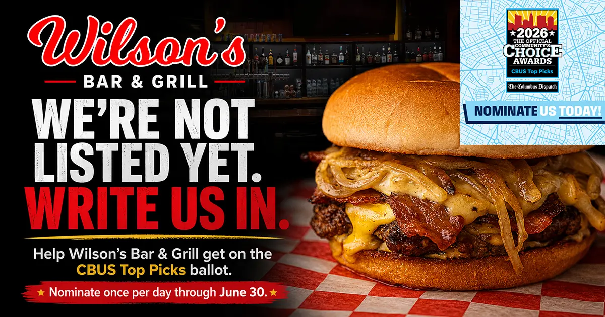 Wilson’s Bar & Grill CBUS Top Picks nomination campaign graphic