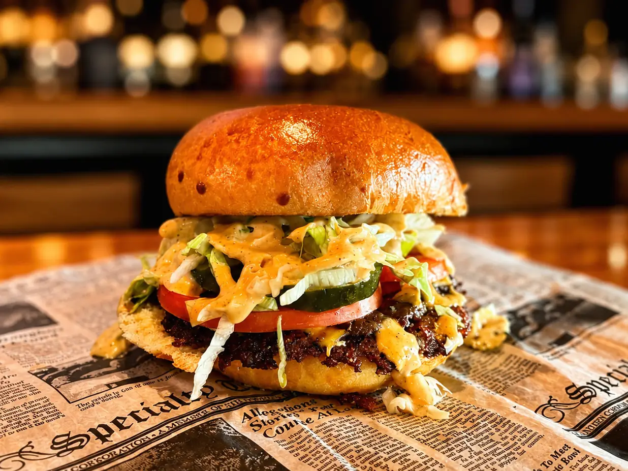 Deckhand smash burger at Wilson’s Bar & Grill in Hilliard