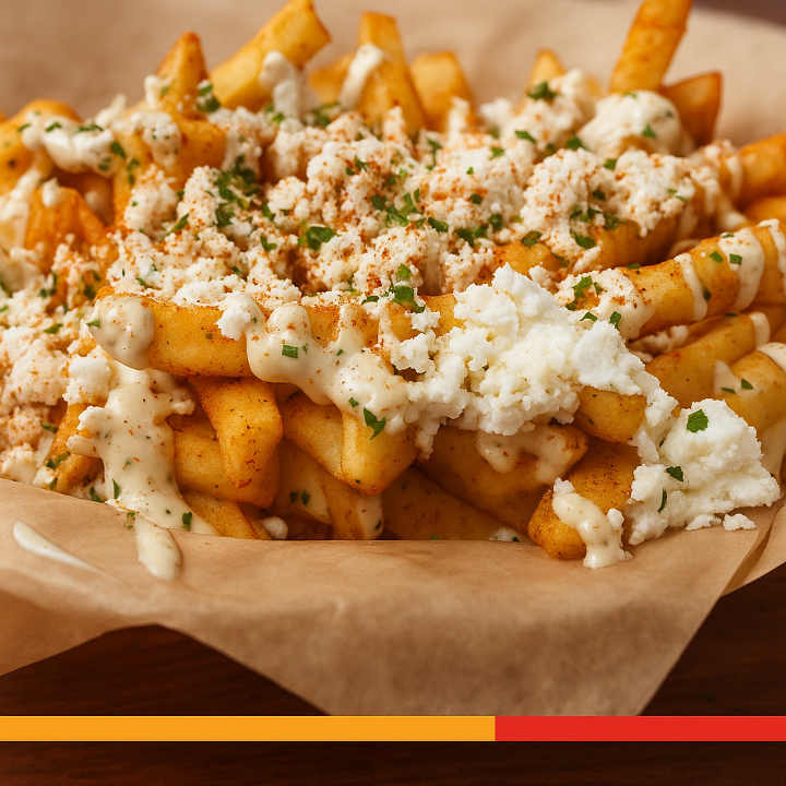 Garlic Feta Fries at Wilson’s Bar & Grill in Hilliard, Ohio