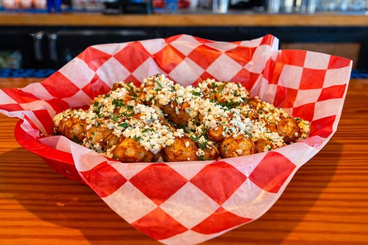 Garlic Feta Tots at Wilson’s Bar & Grill in Hilliard, Ohio