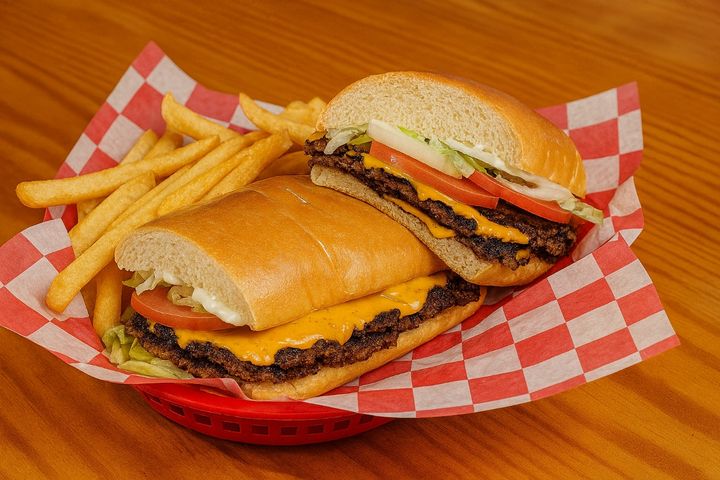 Half-Pound Cheeseburger Sub at Wilson’s Bar & Grill in Hilliard, Ohio